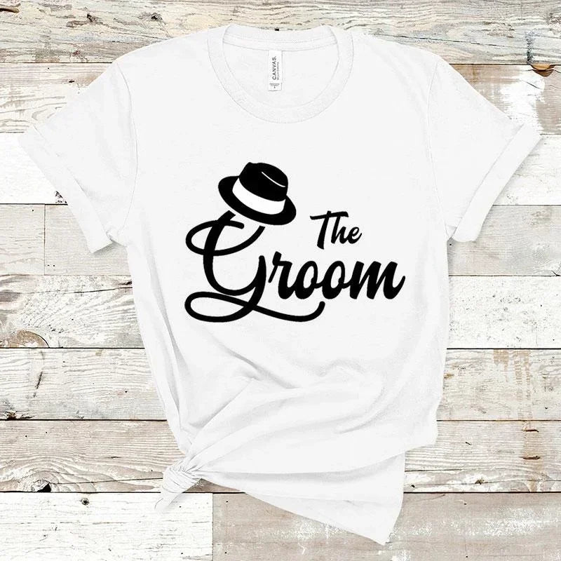 Groom Team T Shirt for Bachelor Party Comfortable Short Sleeve Wedding Party Shirt
