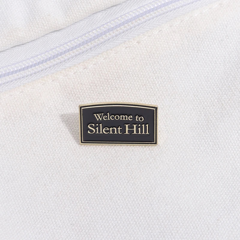 Silent Hill Enamel Brooch Pin Horror Film Badge Metal Lapel Accessory for Punk Style Jewelry