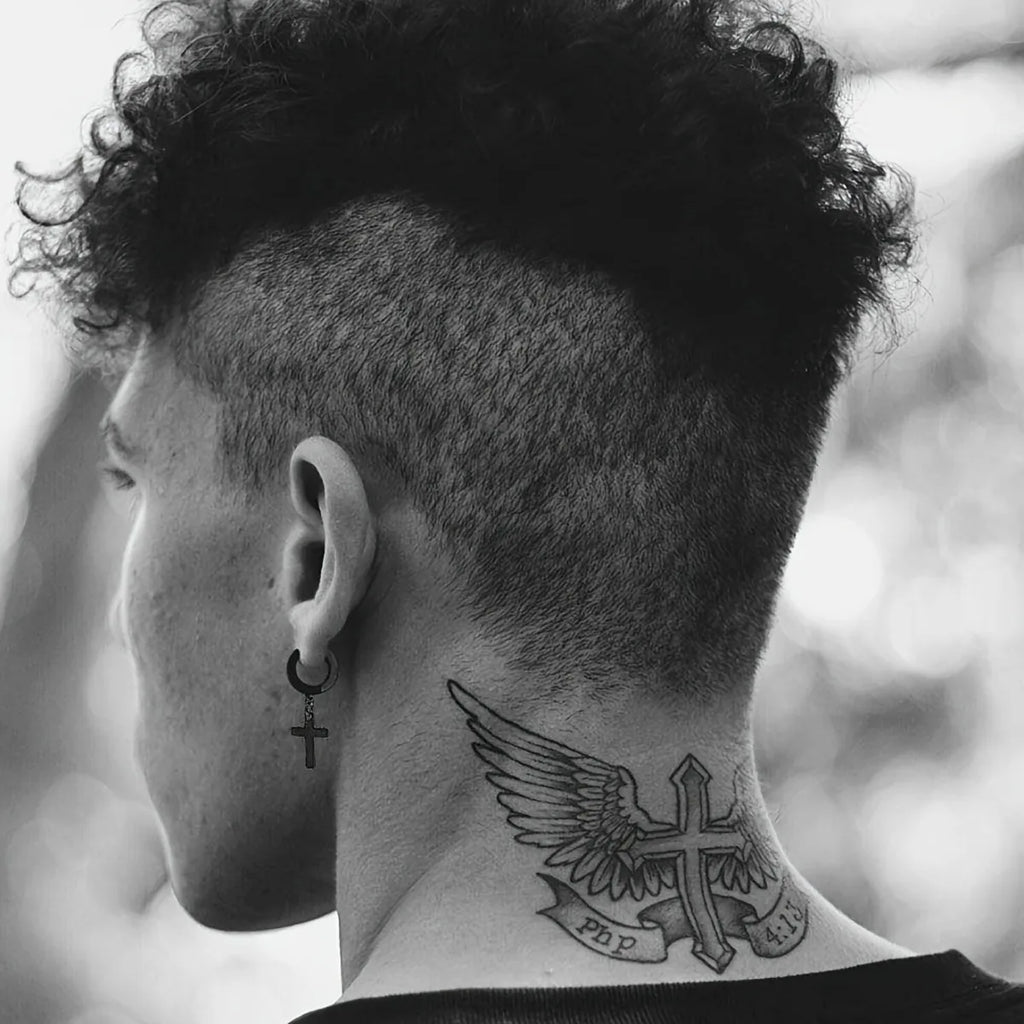 15 Pairs Stainless Steel Cross Dangle Earrings and Cubic Zirconia Stud Earrings for Men