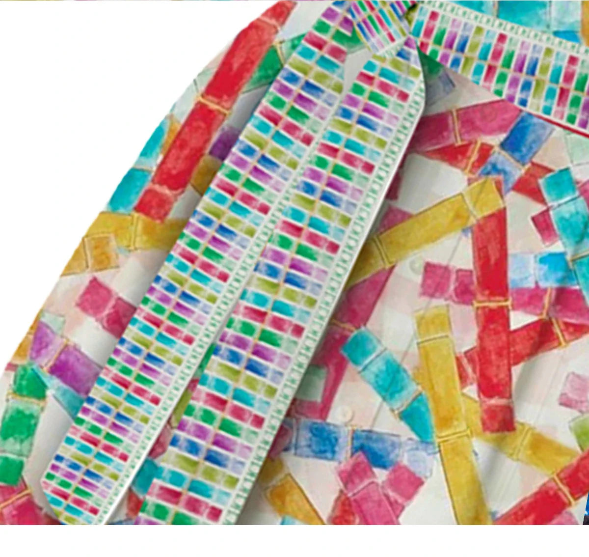 Summer Printed Shirt Dress For Women With Lapel Half Sleeve