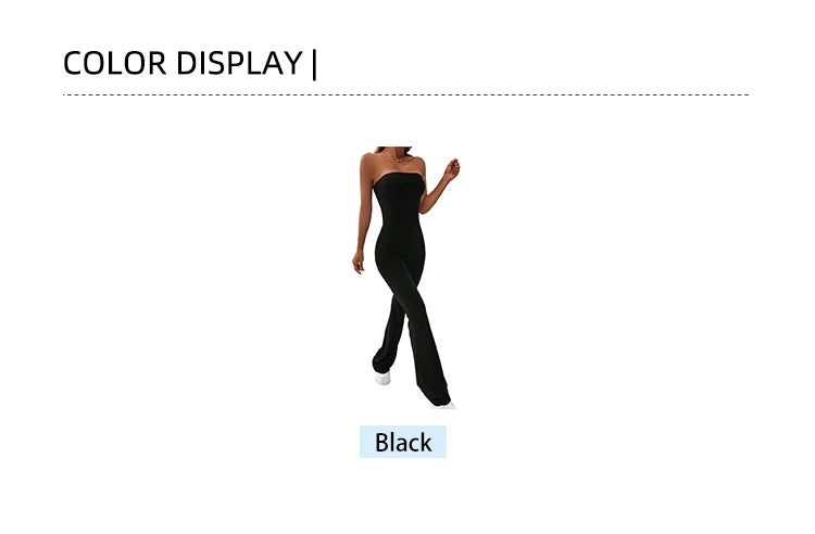 Women's Drawstring Waist Jumpsuit Pants Slim Fit Micro-Flare Leg with Butt Lift Design for Casual Leisure Wear