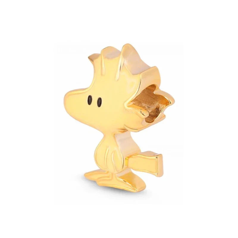 Snoopy Charlie Brown 925 Silver Charm Pendant for Women Fit 3mm Bracelets