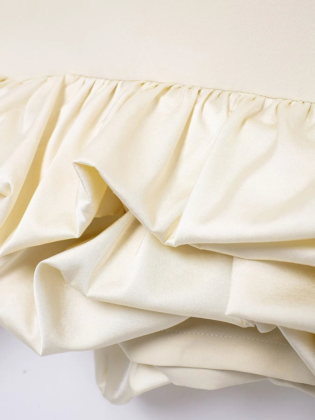 Backless Patchwork Mini Dress For Women Fluffy Hem Party