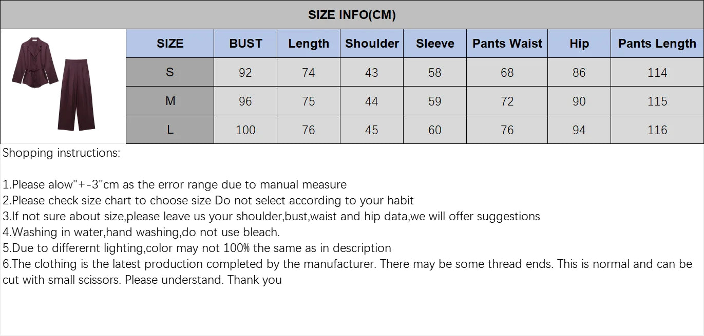 Women's Spring Two Piece Suit Set with Loose Fit Blazer and Wide Leg Pleated Trousers, Casual Chic Ensemble with Belt and Button Detail