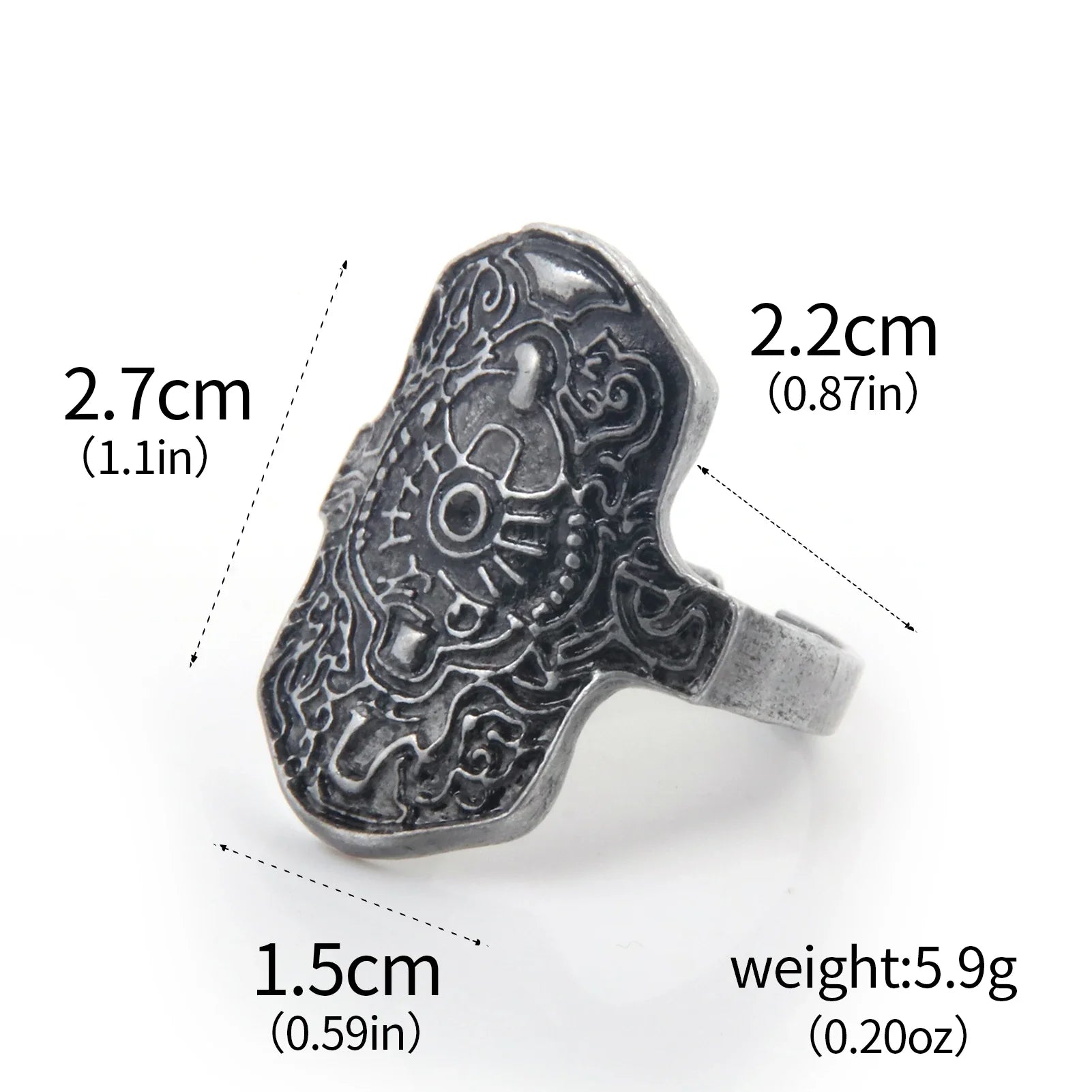 Dark Souls Adjustable Gemstone Ring Chrysanthemum Design for Cosplay Jewelry Accessories
