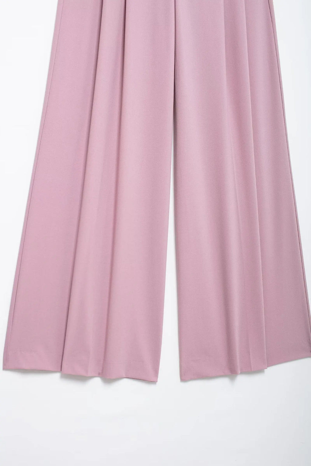 Solid Sleeveless V-Neck Vest and High Waist Zipper Loose Pants Set for Office and Casual Wear