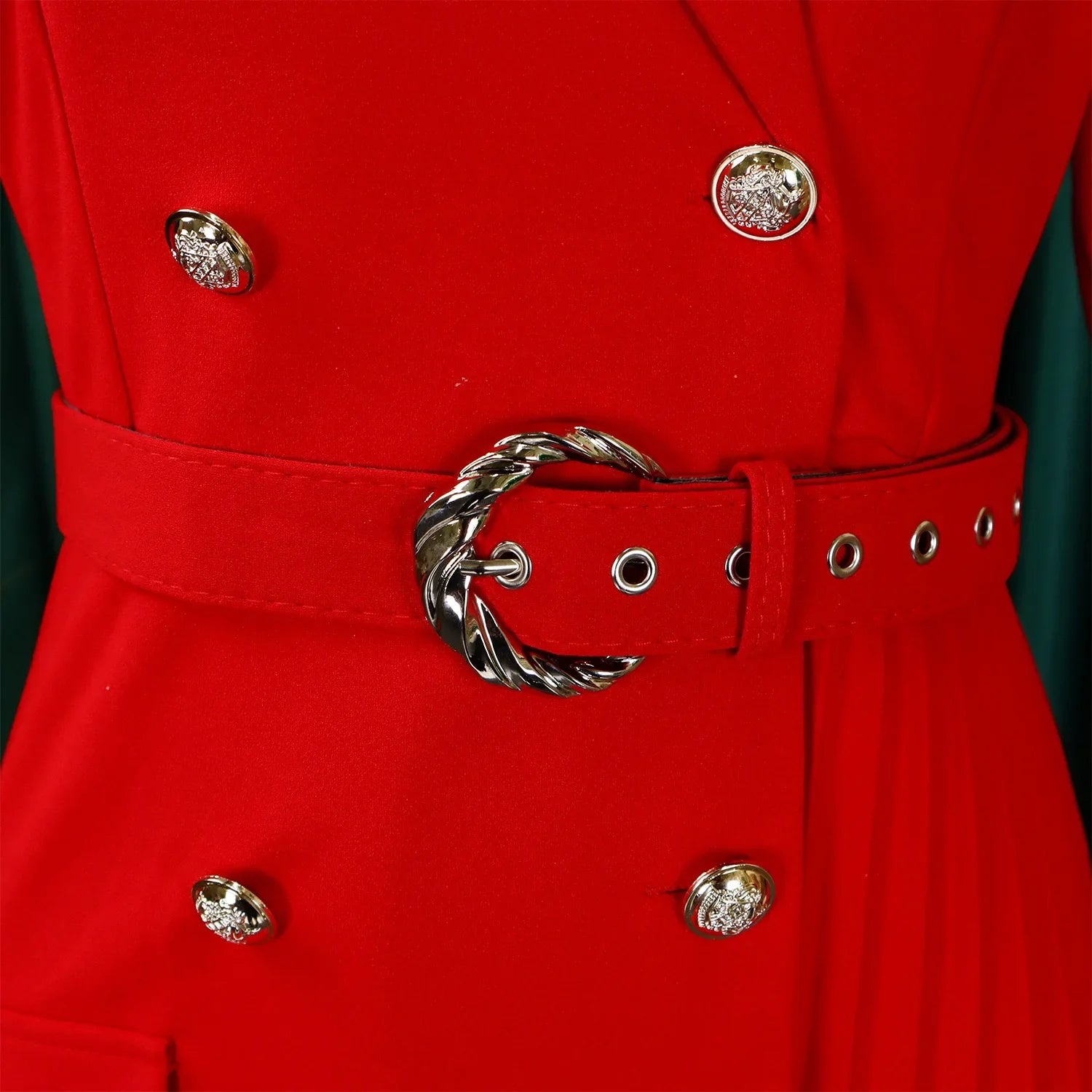 Elegant Blazer Dress For Women Notched Collar Full Sleeve