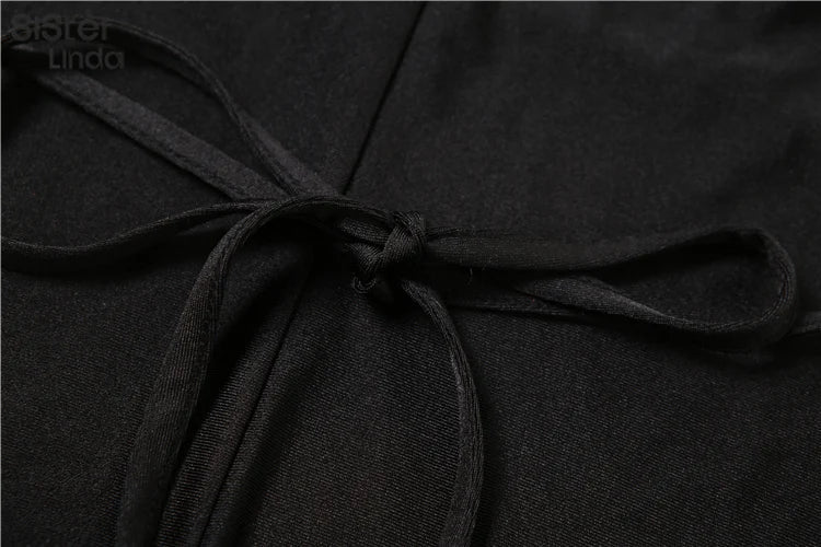 Women's Hanging Neck Low Cut Open Back Sexy Jumpsuit Slim Fit Nightclub Party Outfit