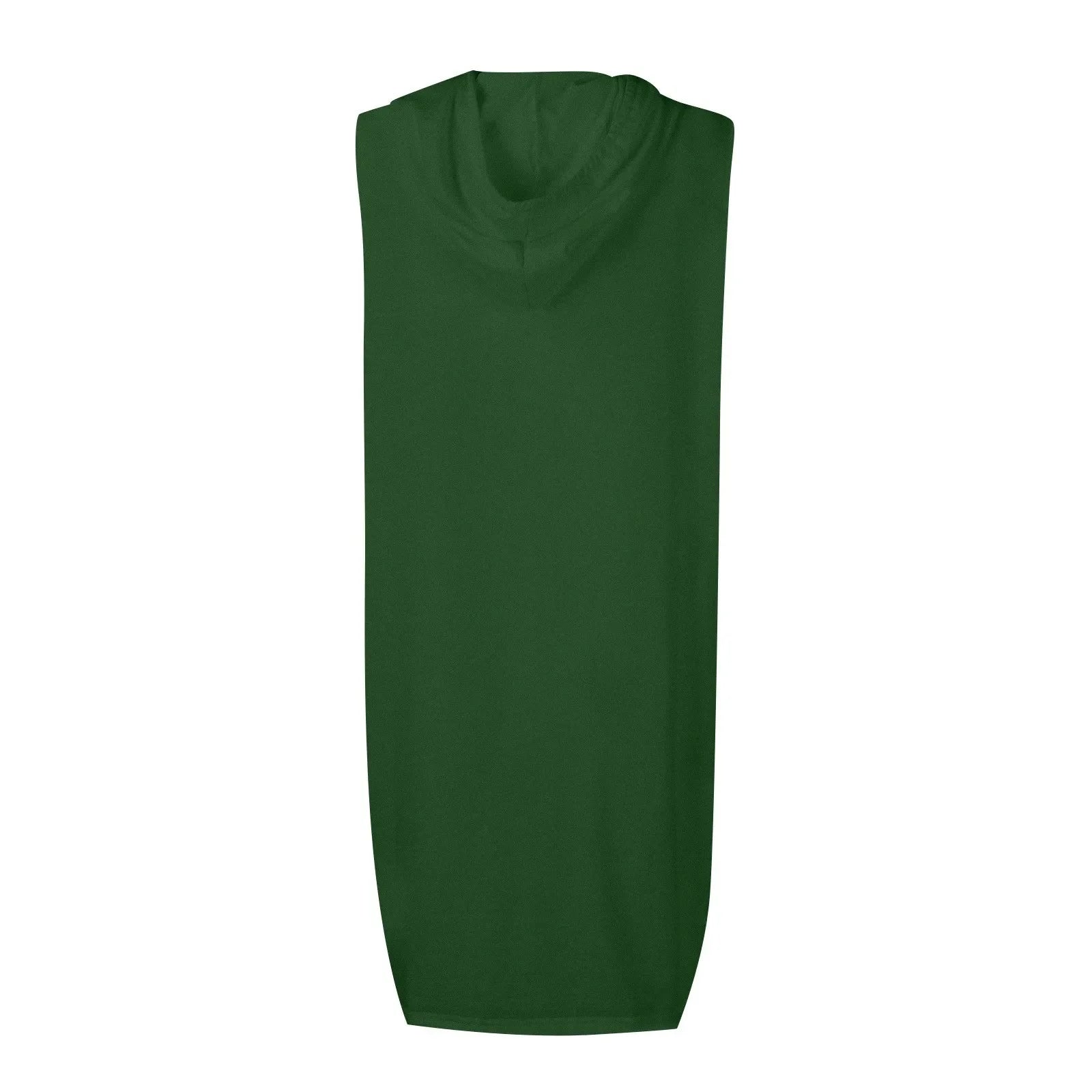 Womens Sleeveless Hoodie Dress With Drawstring Streetwear