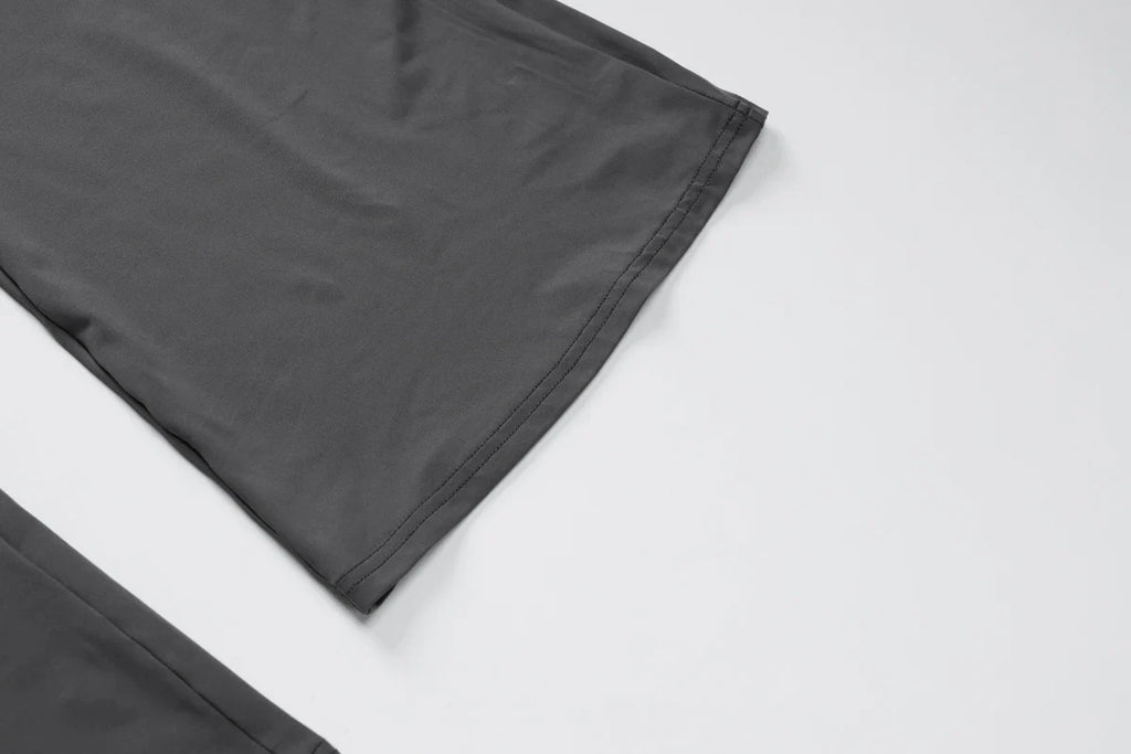 Women's Sexy Casual Two Piece Pants Set with Long Sleeve Letter Print Crop Top and Flare Pants for Streetwear Fashion