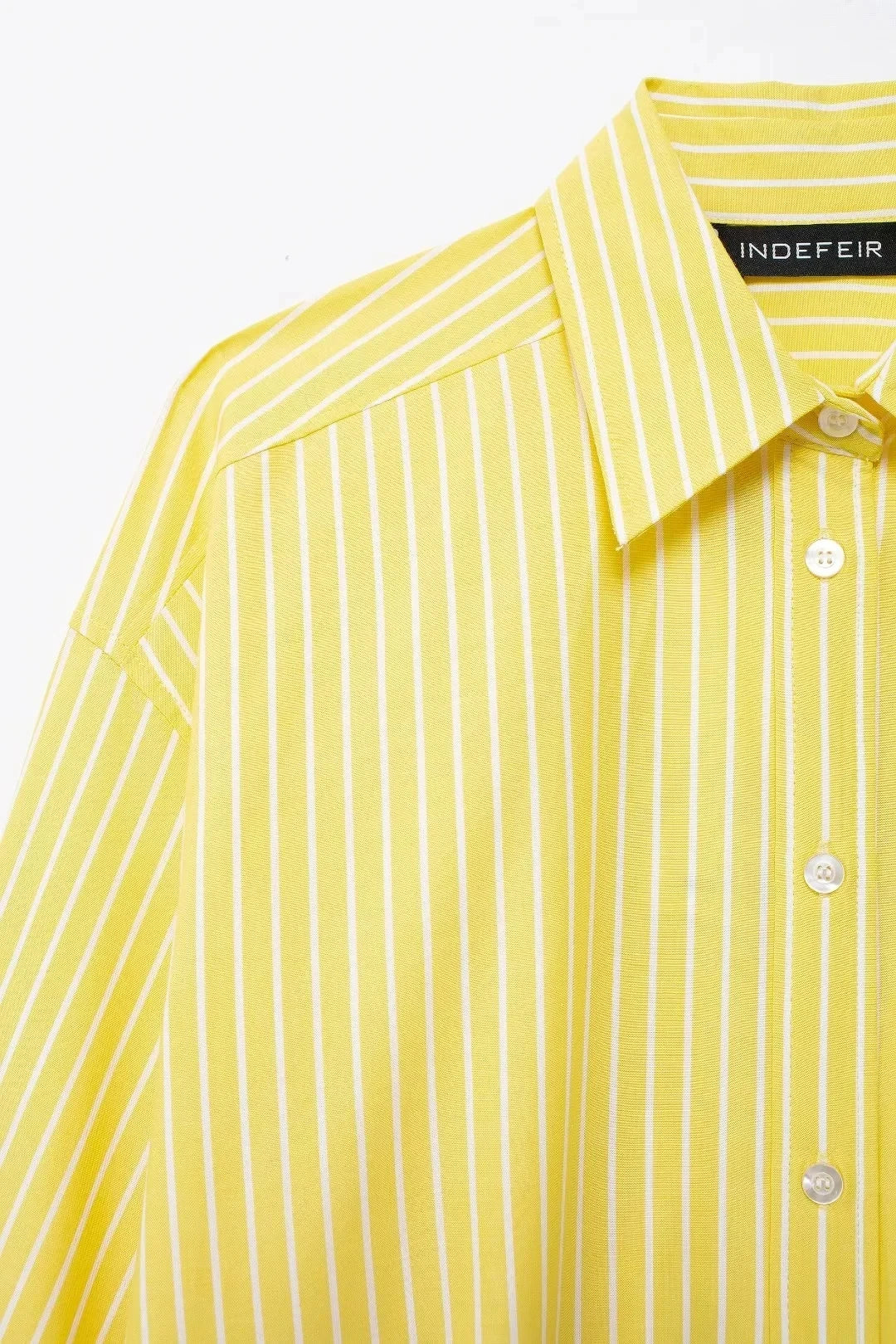 Stylish Women's Yellow Striped High Waist Drawstring Casual Trousers Cozy Loose Long Pants