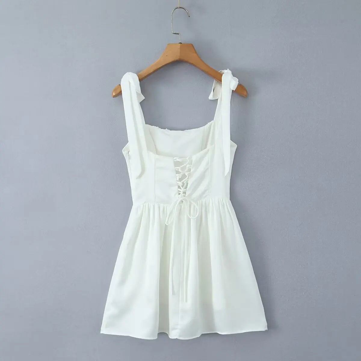 Summer Bow Bandage Mini Dress Women Strapless Bodycon Party