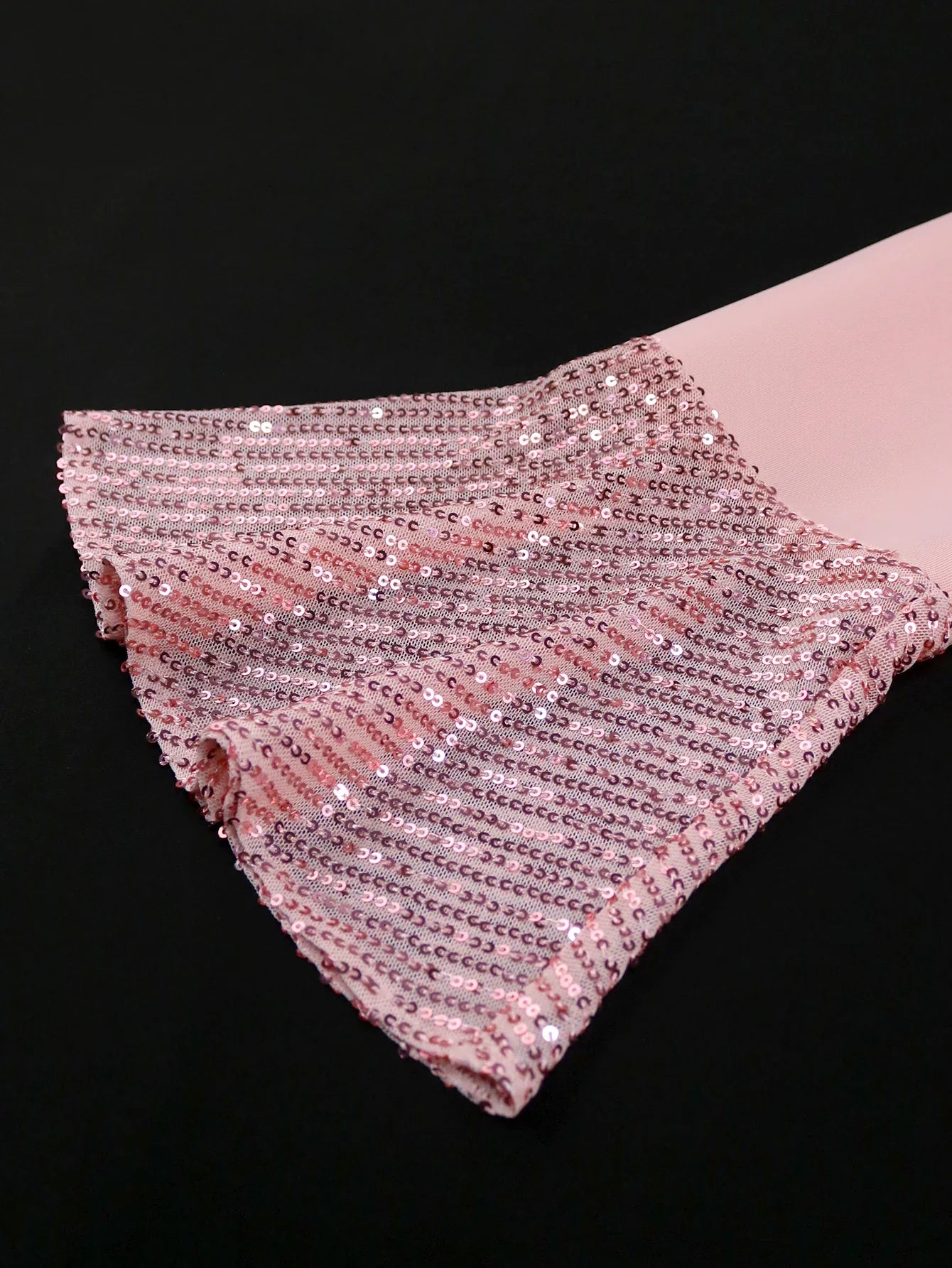 Church Dress for Women Elegant Sequined Long Sleeve Ruffles