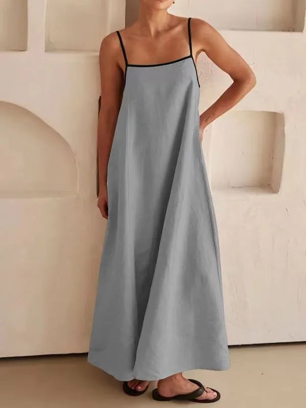 Backless Maxi Dress For Women Summer Sleeveless Slip Dress