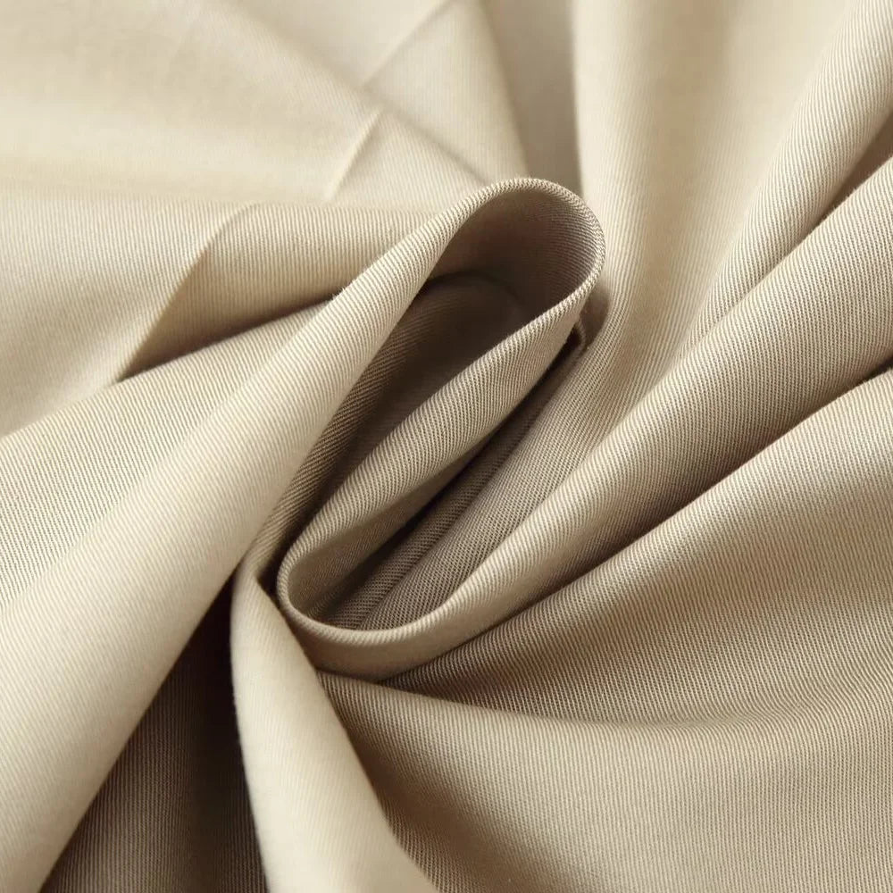 Women's Casual Dress With Belt Splicing Design Lightweight