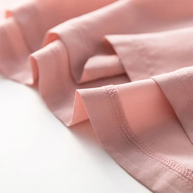 Mulberry Silk 19 Momme Midi Dress With V Neck And Slit