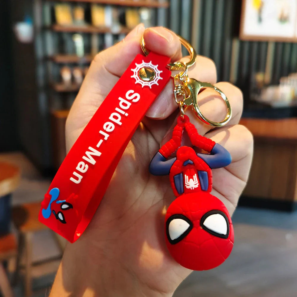 Spider-Man Keychain Cartoon Comics Pendant Jewelry Gift for Friends