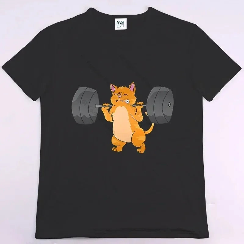 Buns of Steel Funny Gym Rat Bodybuilding Oversized T Shirt for Men Casual Short Sleeve Fitness Apparel