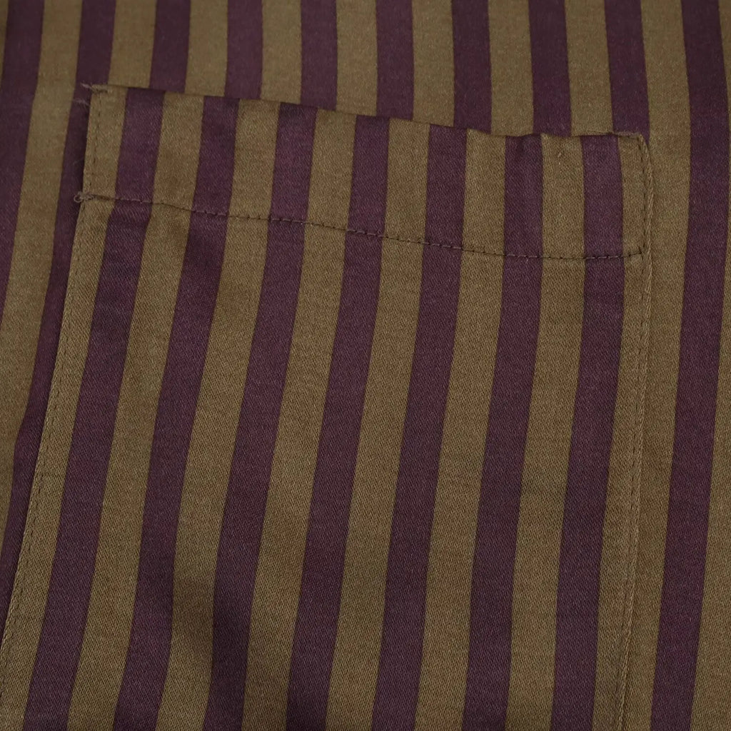 Women's Striped Long Sleeve Shirt with Collar and Striped Casual Pants for Spring Fashion