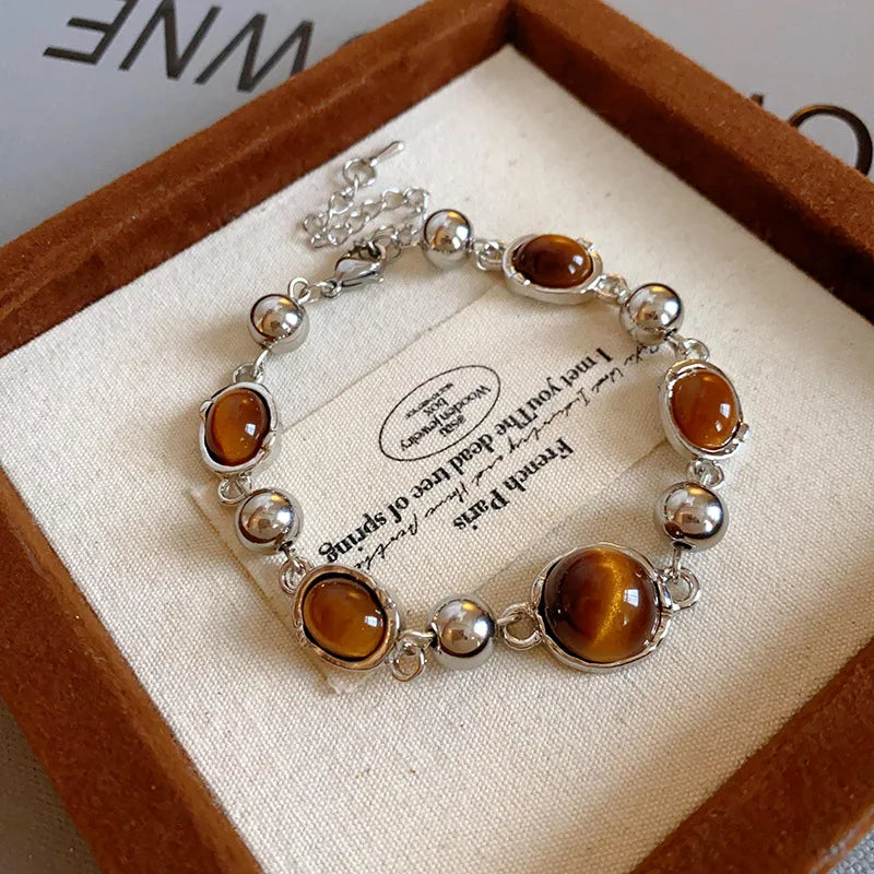 Luxury Green Rhinestone Crystal Bracelet for Women with Gold Color Link Chain - Vintage Geometric Design for Party Wedding or Bridal Jewelry Gifts