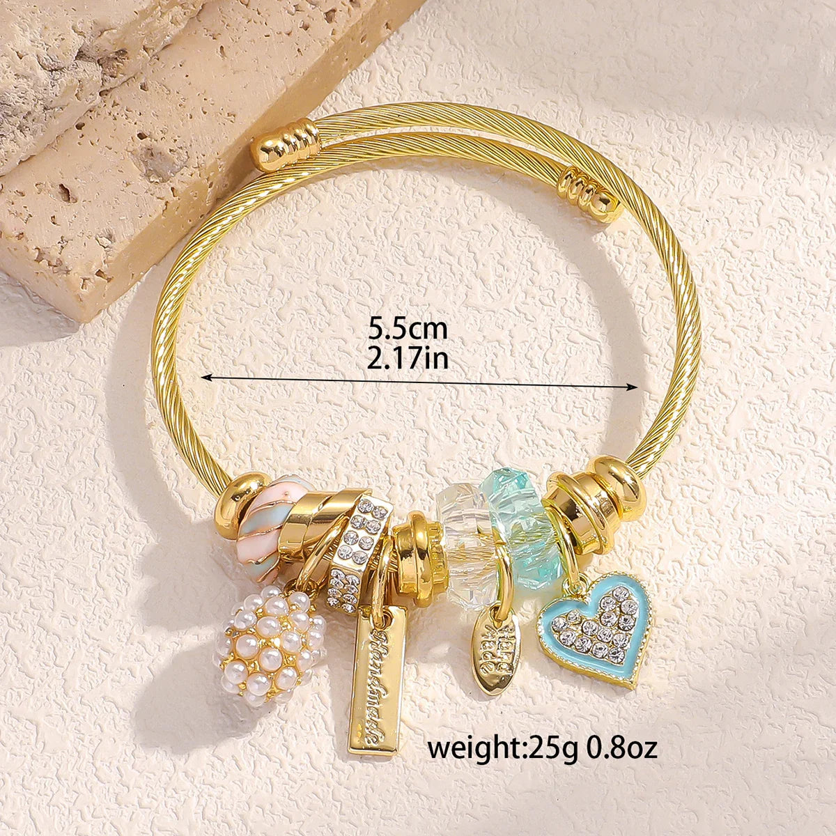 Fashionable Stainless Steel Beaded Love Bracelet for Women Perfect for Dating and Daily Wear