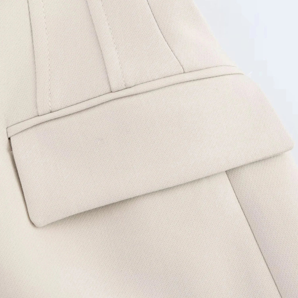 Elegant Women Blazer And Pants Suit For Office Wear