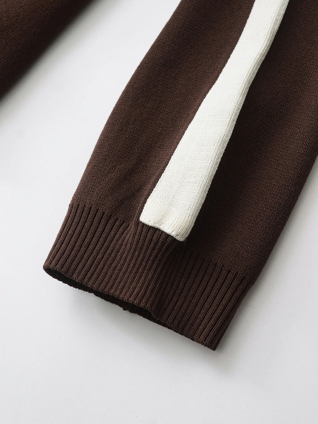 Elegant Women's Knit Sweatshirt and Drawstring Trousers Set with Hooded Zipper