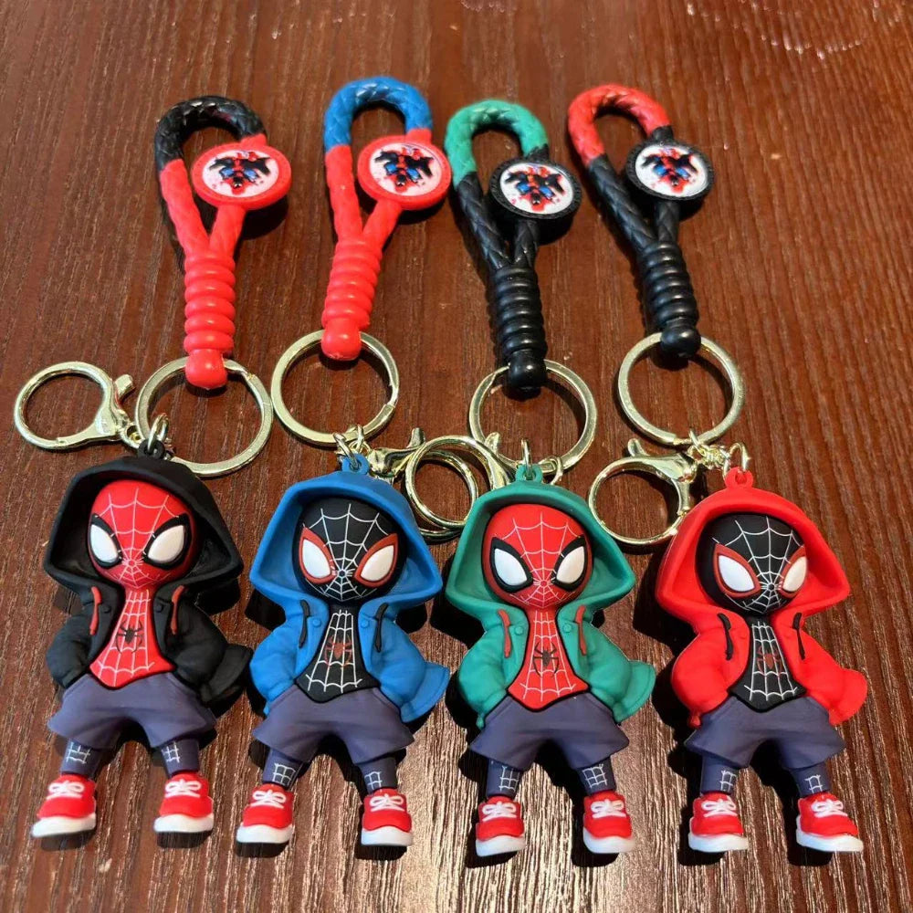 Spider-Man Keychain Cartoon Comics Pendant Jewelry Gift for Friends