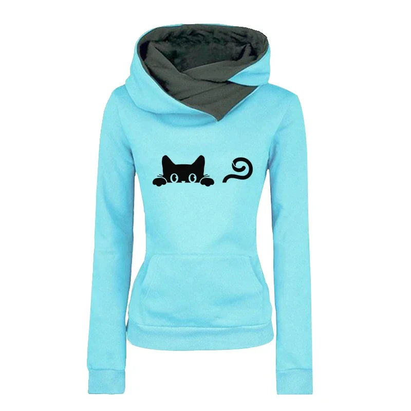 Casual Women's Long Sleeve Tracksuit Hoodie and Sweatpants Set Comfortable Single Piece Jogging Sportswear for Outdoor and Daily Wear