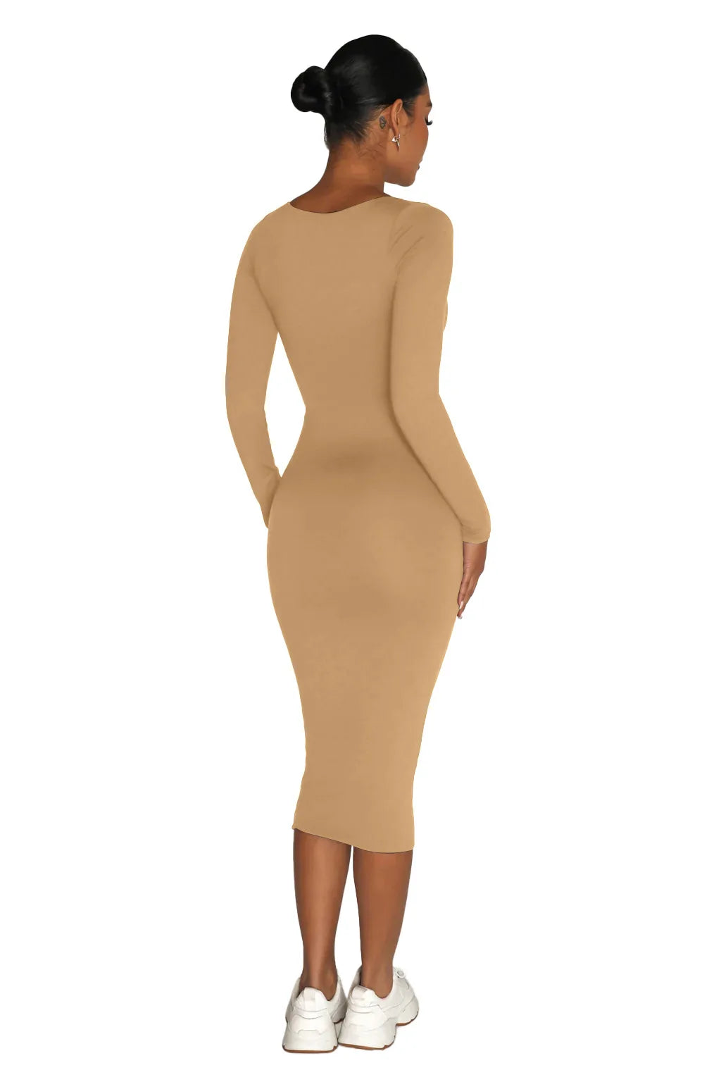 Velvet Bodycon Dress For Women Long Sleeve Party Clubwear