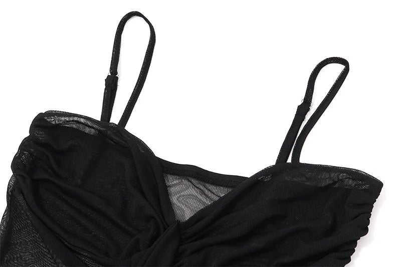 Sexy Lace Summer Tank Top Casual Aesthetic Strap Top Versatile Fashion Sweet High Street Party Wear