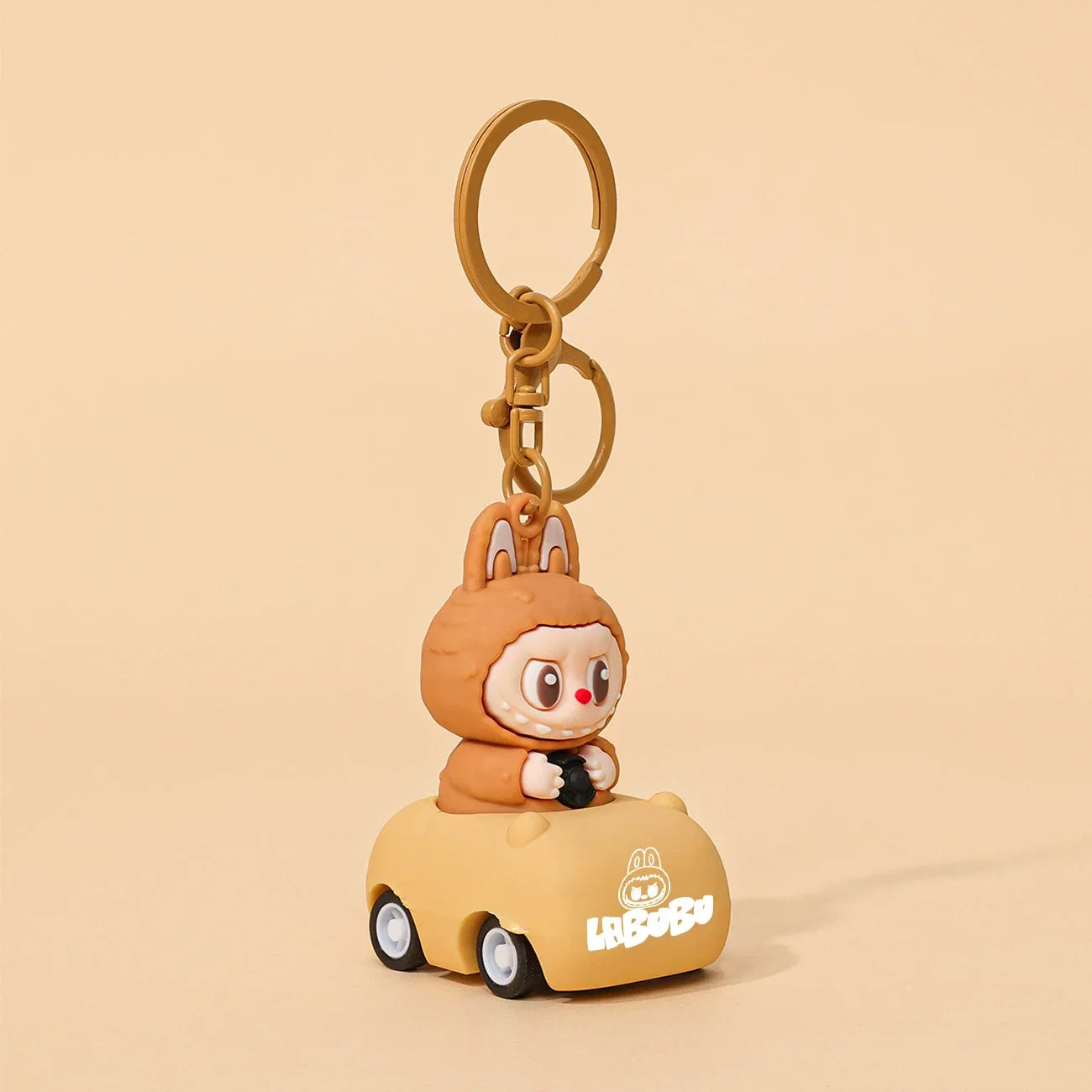 Kawaii Labubu Doll Keychain Cute PVC Pendant Toy Phone Bag Charm Car Accessories