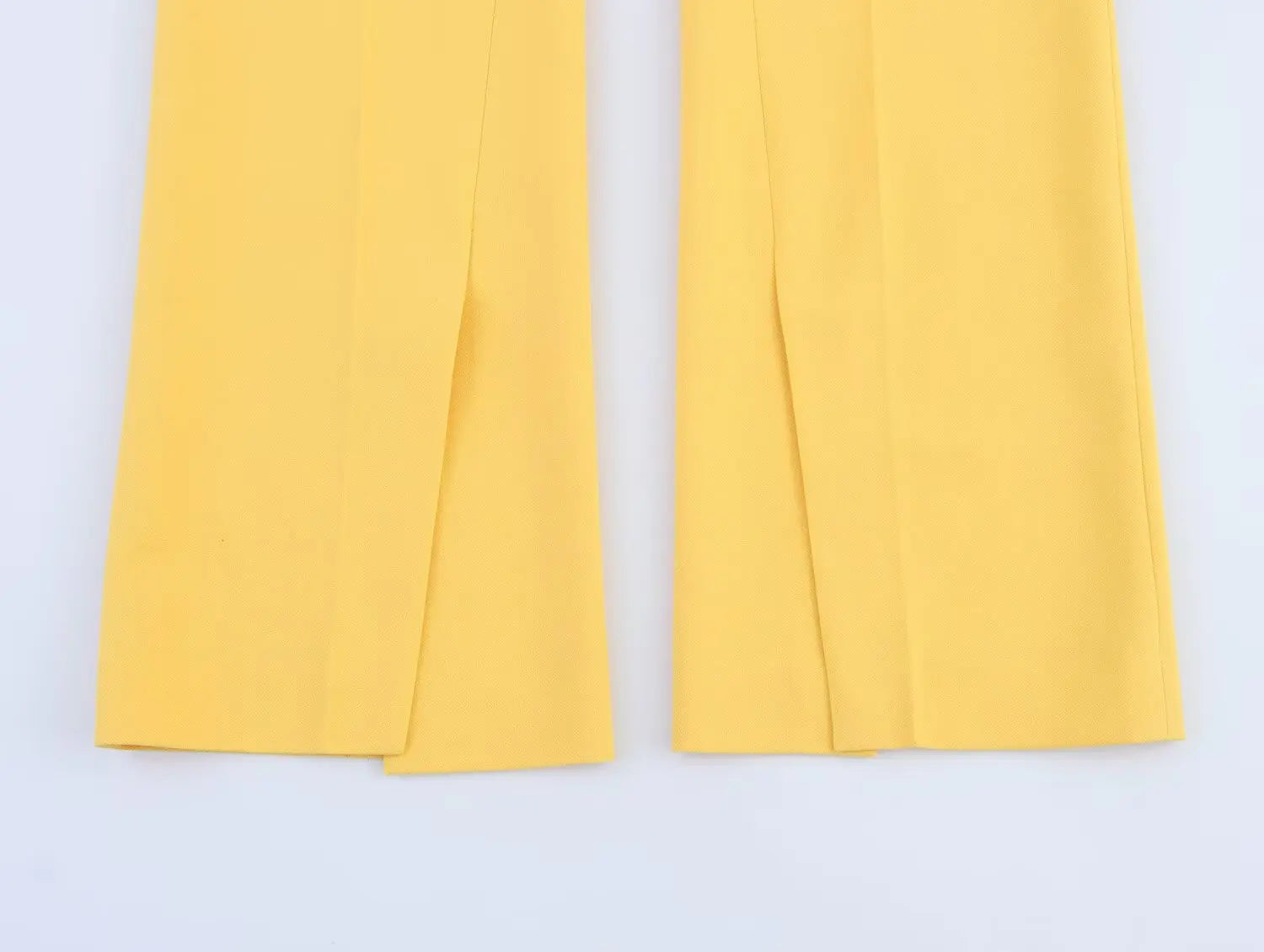 Women's Casual Chic Suit with Lapel Jacket and High Waist Flared Pants for Spring and Summer