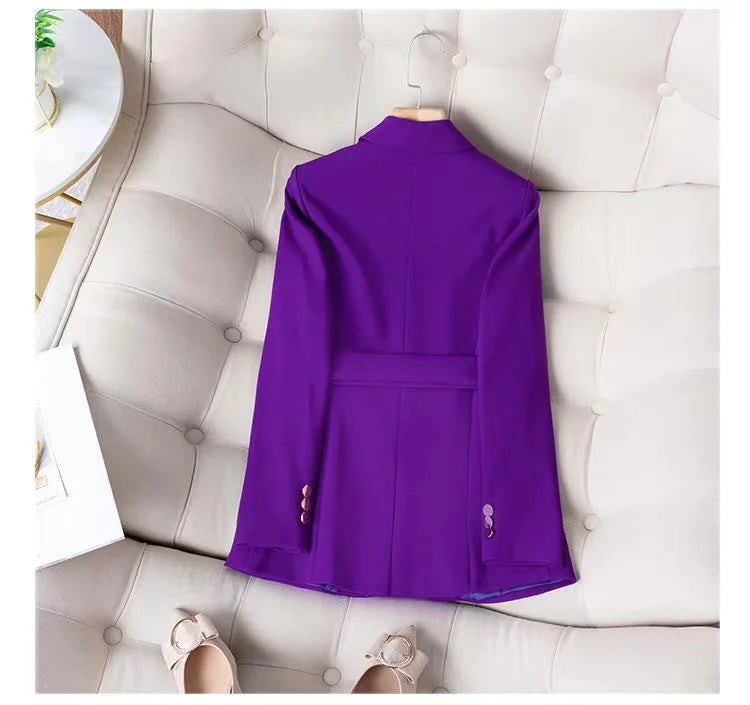 Two Piece Women's Professional Work Suit for Autumn