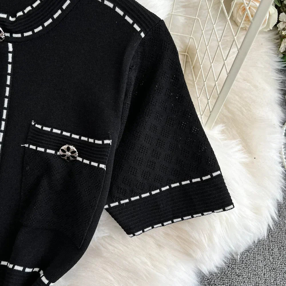 High Waist Retro Dress For Women Summer Elegant Style