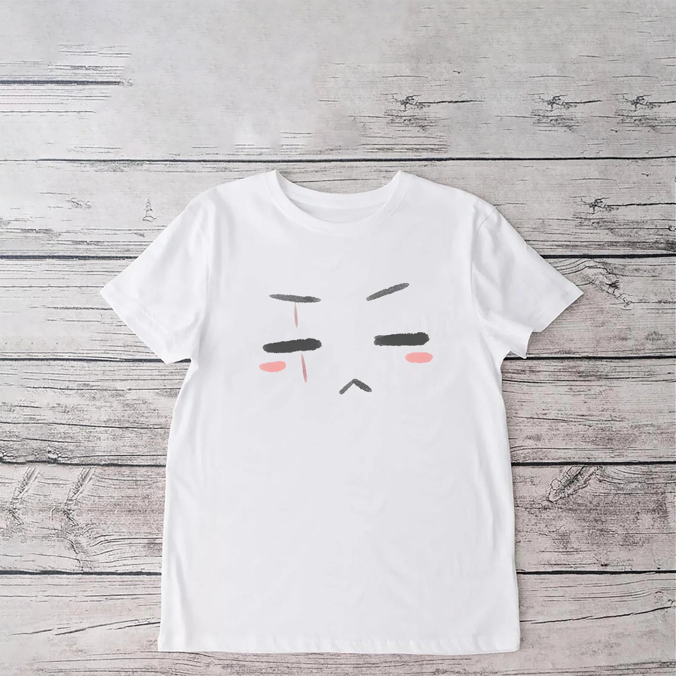 Agust D Cat Yoongi T-Shirt Women's Casual Short Sleeve Pullover Tunic Top