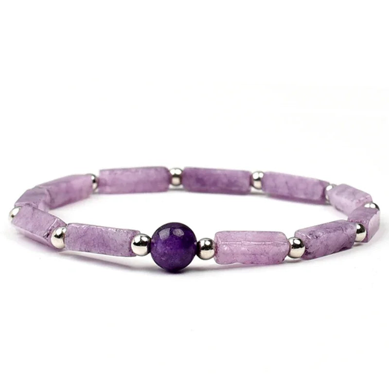 Natural Amethyst Slimming Bracelet for Women with Healing Energy for Weight Loss and Fatigue Relief