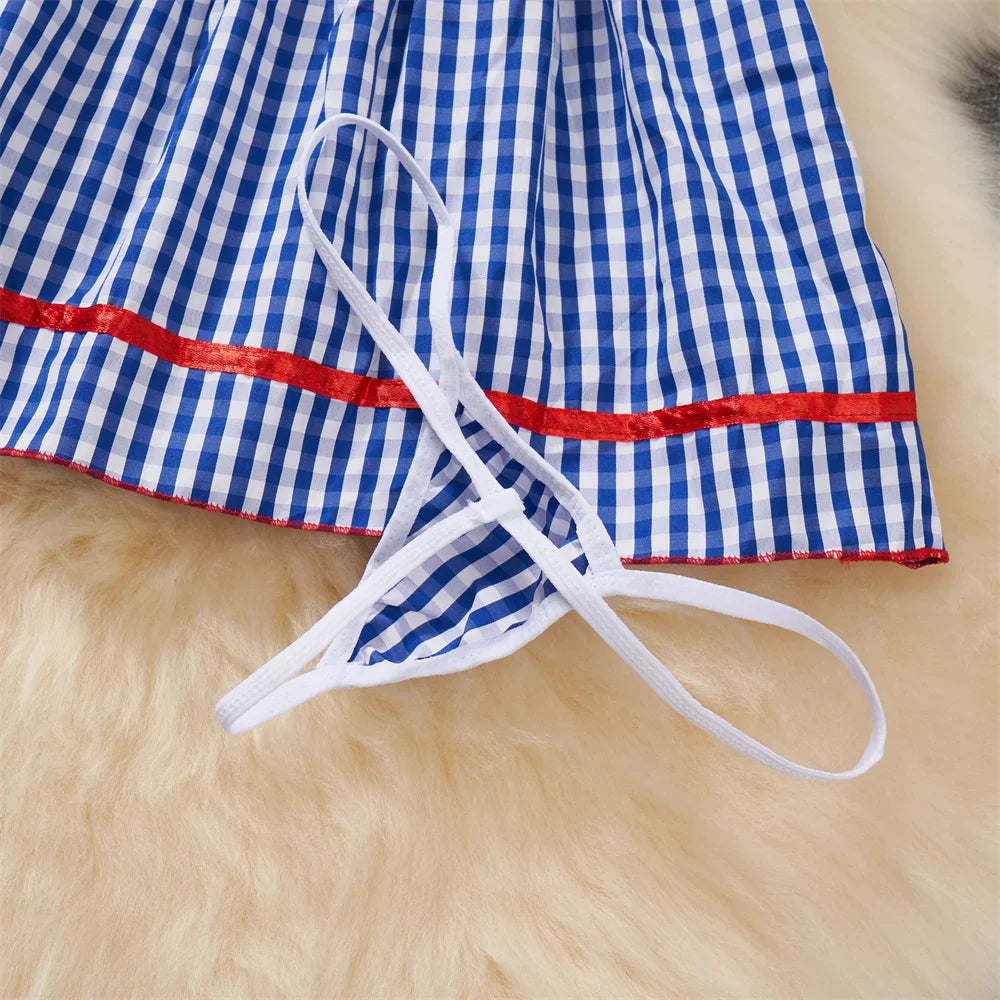 Sexy Girls Lingerie Set with Ruffle Bow Crop Top and Kawaii Plaid Short Strap Skirt Sweet Japanese Inspired Cute Intimate Apparel