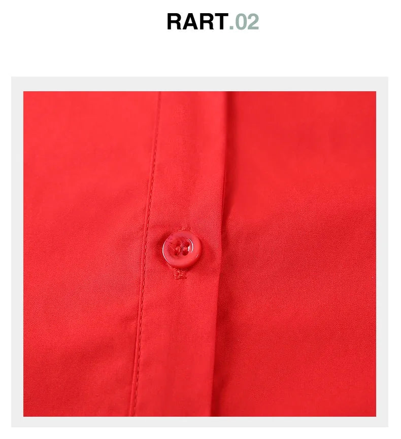 Women's Pure Cotton Long Sleeve Shirt Professional Decoration Body Contour Spring Autumn Fashion Top