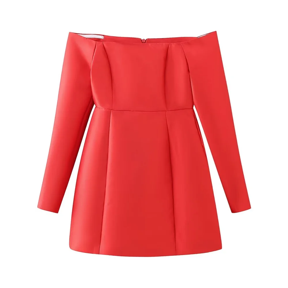 One Shoulder Mini Dress for Women Slim Fit Versatile