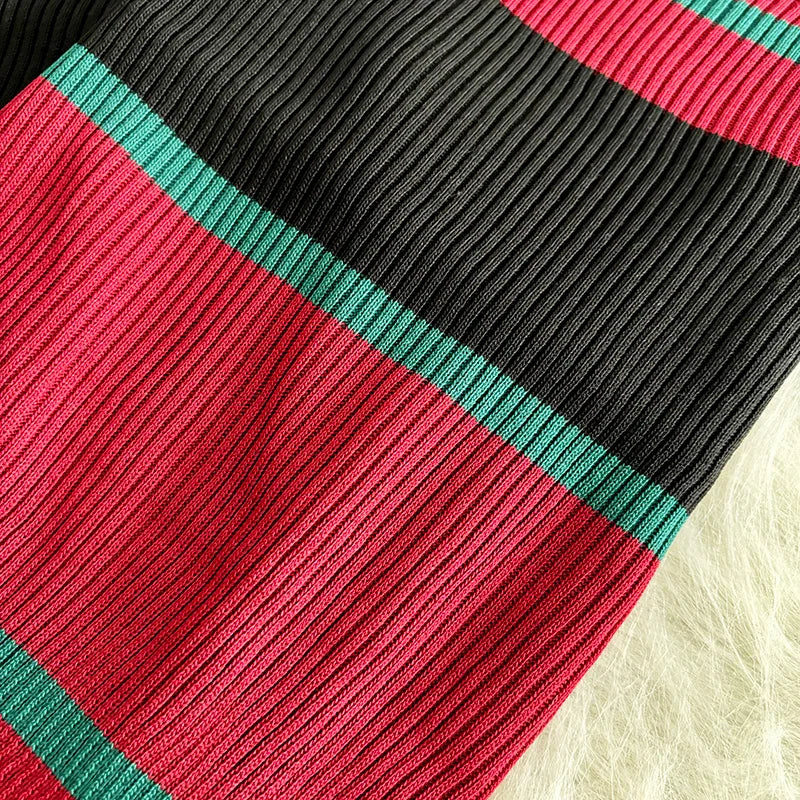 Black Zipper Knit Bodycon Dress Sleeveless Midi Party Dress