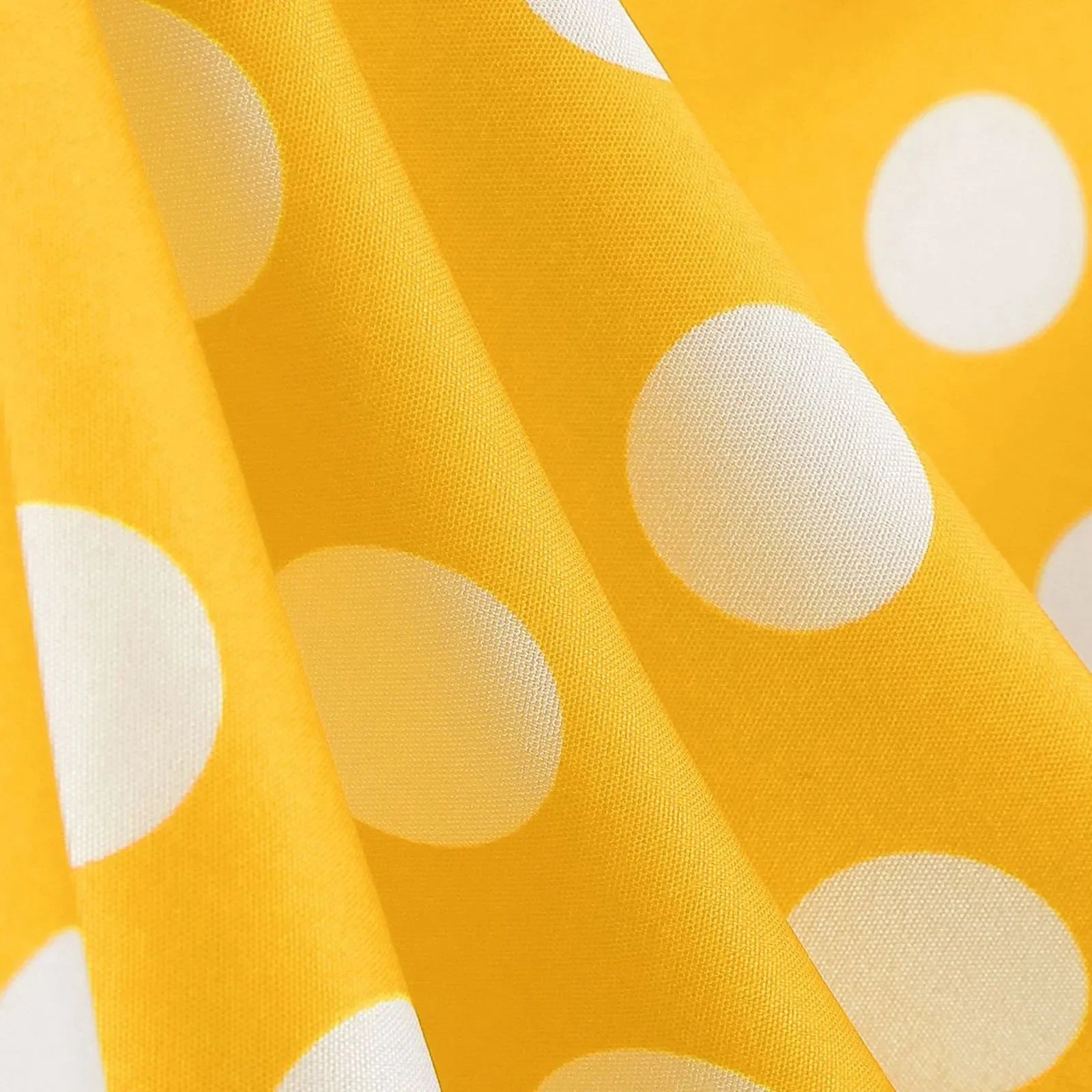 Retro Polka Dot Lace Up Backless Dress With Swing Puff