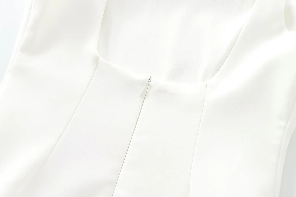 Ruched Mini Dress For Women Backless Party Dress Elegant