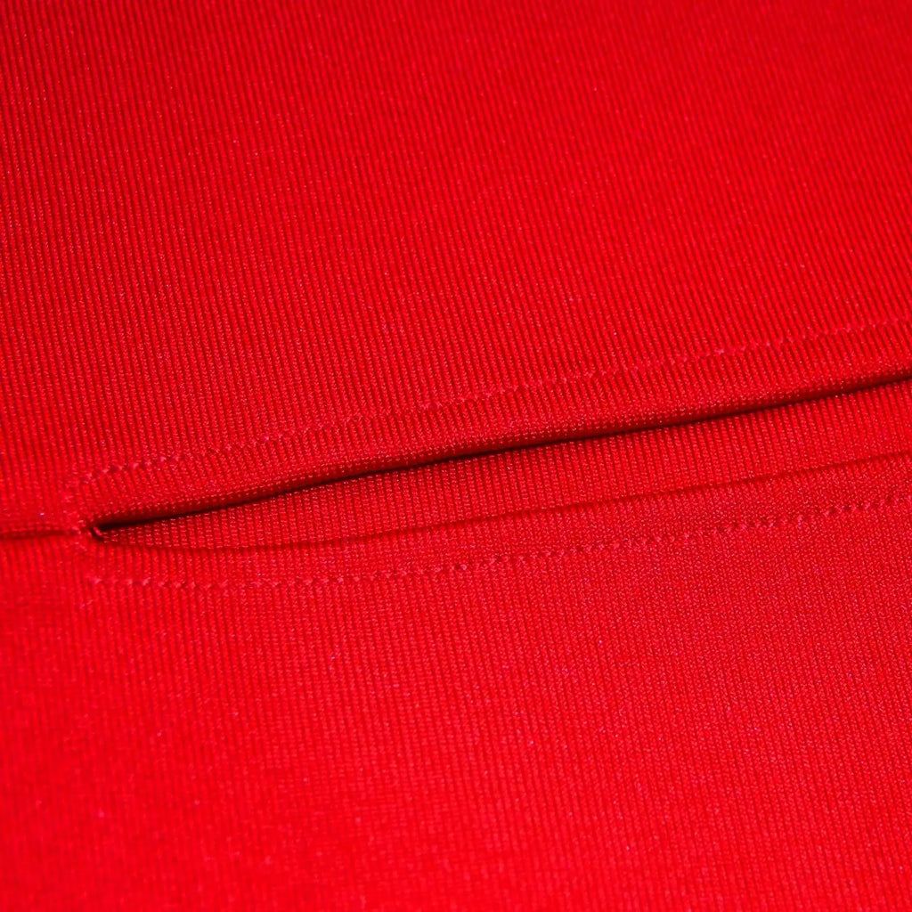 Strapless Midi Dress With 3D Flower Details Bodycon