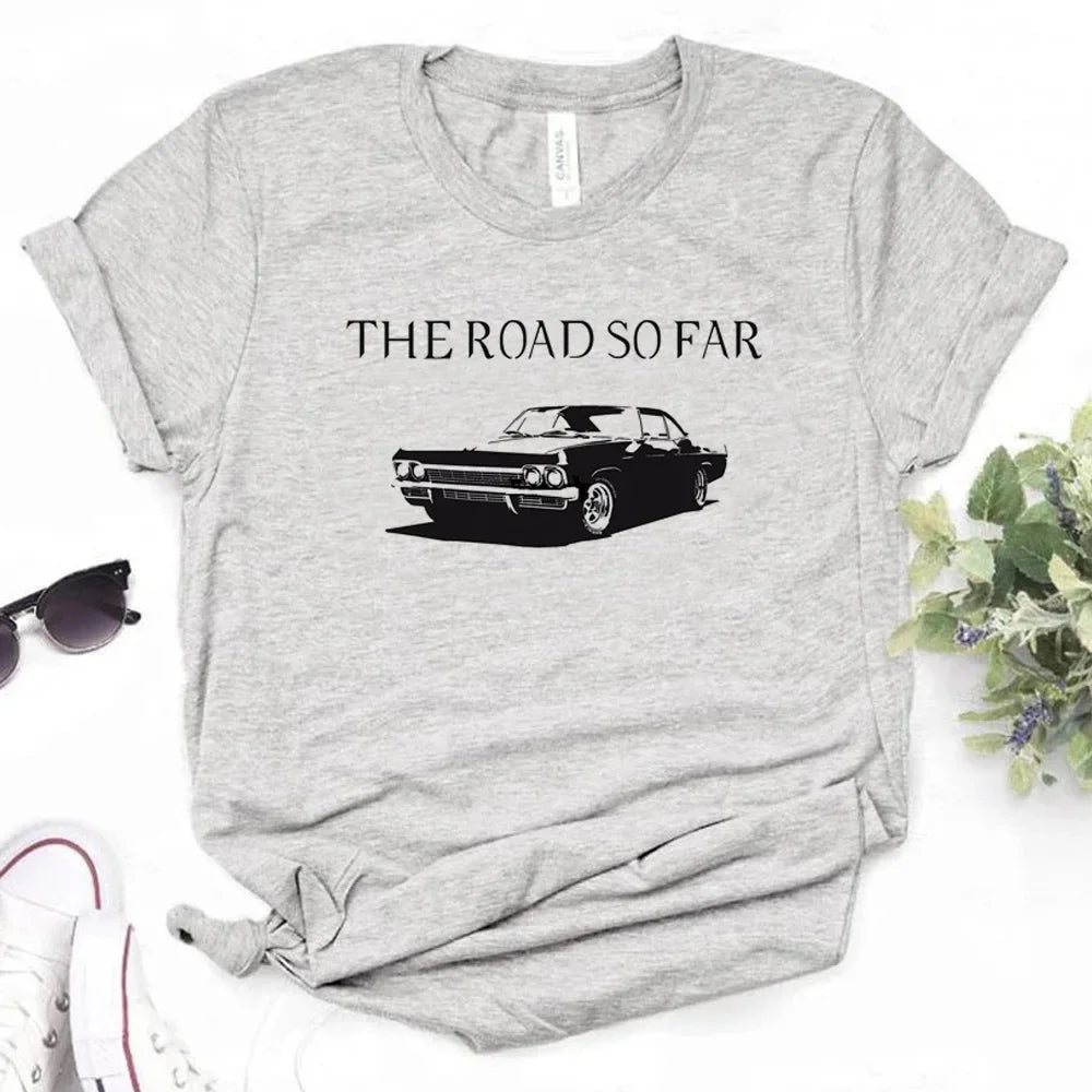 Supernatural Graphic T-Shirts for Women - Stylish Harajuku Comic Tee for Girls