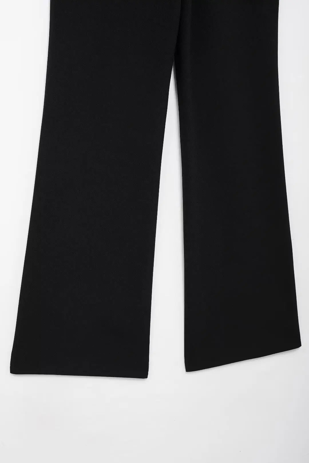 Women's Fashion Long Sleeve Suit Jacket with Belt and Zipper Straight Pants Set