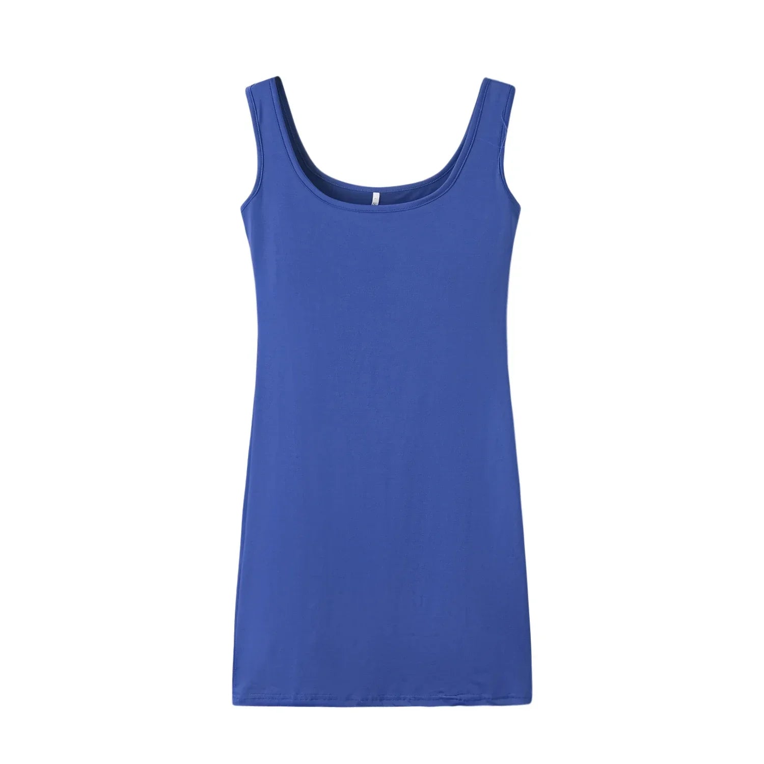 Women Solid Color Strap Casual Summer Sleeveless Dress