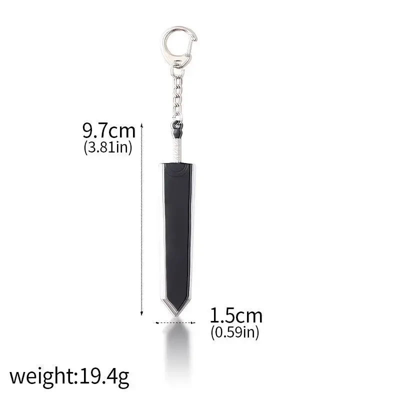 Anime Red Skull Keychain Berserk Warrior Griffith Guts Keyring Cosplay Prop Gift for Men and Women