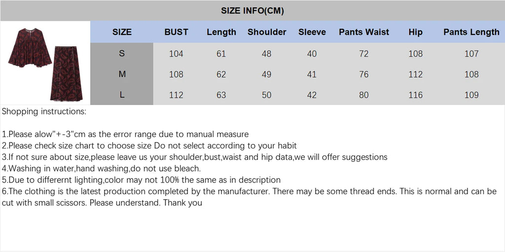 Women's Spring Printed Midi Skirt Two-Piece Set with Casual Folded Silk Texture Shirt and High Waist Skirt