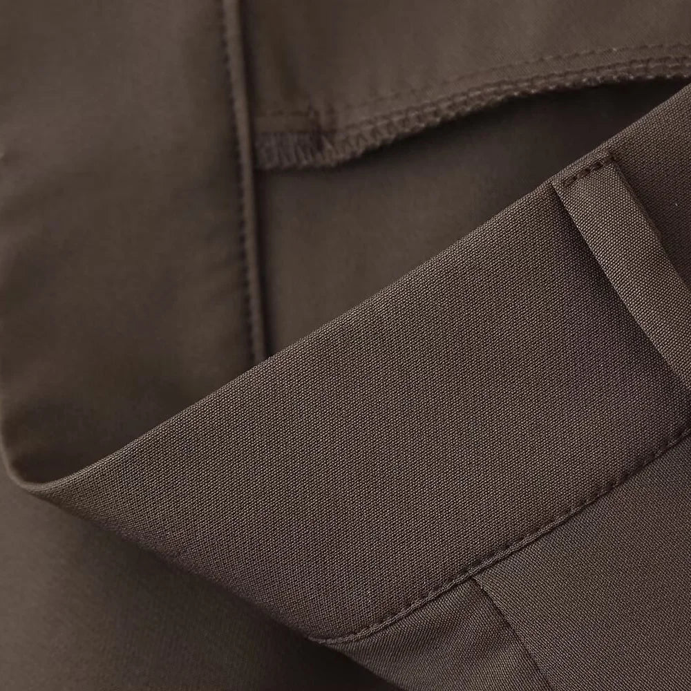 Elegant Women's Casual Suit Jacket and Pants Set with Belt for Stylish Office and Leisure Wear